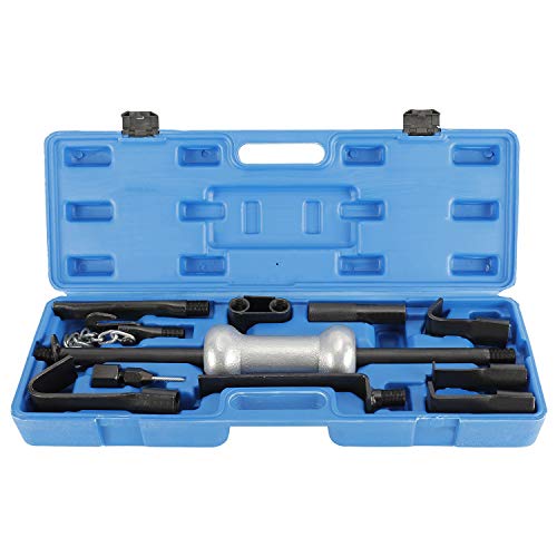 FreeTec Juego de herramientas de reparación de 13 piezas para abolladuras con martillo de 10 libras deslizante para reparación de carrocería de autos y camiones