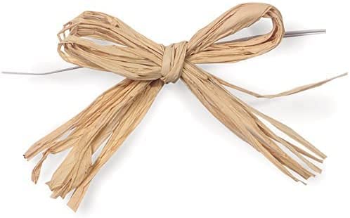 Natural Raffia Long Fiber for Arts and Crafts Embellishment - 2 Oz Bunch - Thumbnail 2