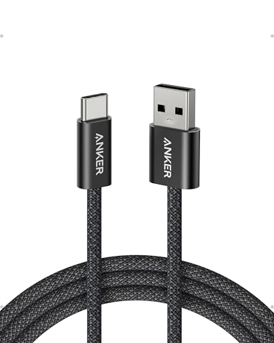 Anker Zolo USB C Kabel, [1 St&uuml;ck 1,8m] 3.1A USB auf USB C Kabel, nahtlose CarPlay-Verbindung, geflochtenes USB-C Ladekabel f&uuml;r iPhone 17 Pro Max/16/15 Serie, Samsung Galaxy S25/S24, MacBook Pro/Air