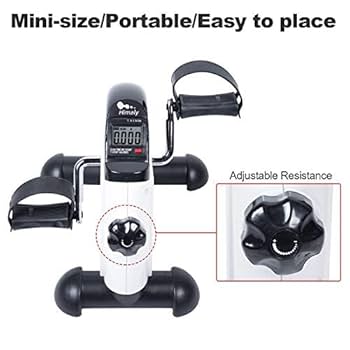 Mini Exercise Bike Himaly Under Desk Bike Pedal Exerciser Portable Foot Cycle Arm Amp Leg Peddler Machine With Lcd Screen Displays 141039