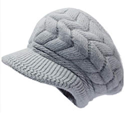 SYAYA Damen Wintermütze Warm Strickmütze Wolle Schnee Skimützen mit...