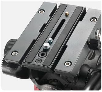 Ivation Replacement Quick Release Plate for The Manfrotto 504X, 608, 612 Nitrotech Fluid Head, MVH502AH, 504HD, MVK502AM, MVH502A,546BK-1, 504HD,546BK, 504HD,535K, 504HD,536K (Set of 2) - Black