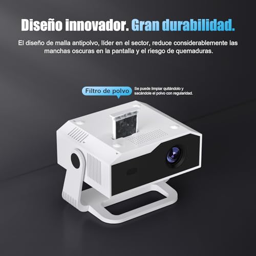 Miniatura 5 de App Integrada Proyector 4k Portátil Con Android Tv 270 Ansi,1080p Nativo, Enfoque Y Corrección Automática, 270 Giratorio, Wifi 6 Y Bluetooth 5.4 Cine En Casa Con Hdmi Usb