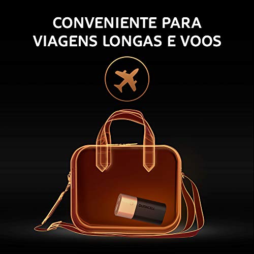 Carregador Portátil, Duracell, Preto/Dourado