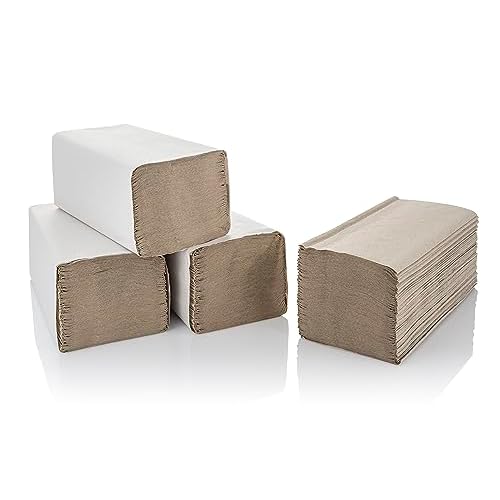5000 Falthandtücher 1-lagig 25 x 23 cm natur Krepp ZZ-Falz Papierhandtücher Handtuchpapier Einmalhandtücher