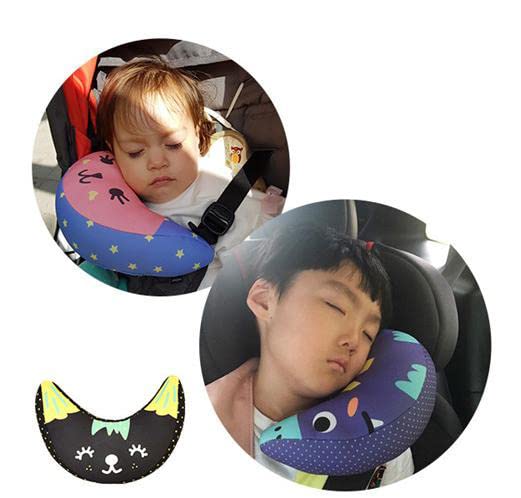 Image of Car Seat Belt Pillow Cover for Kids Shoulder Neck Support Protector Pad Soft Car Safety Belt Sleeping Head Cushion Auto Pillow for Travel Airplane Pushchair