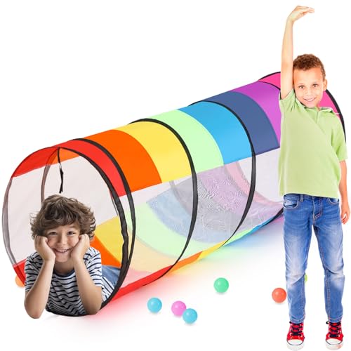 Seenelling Giant 27.6 Inch Play Tunnel for Kids and Large Dogs, 1 Pcs