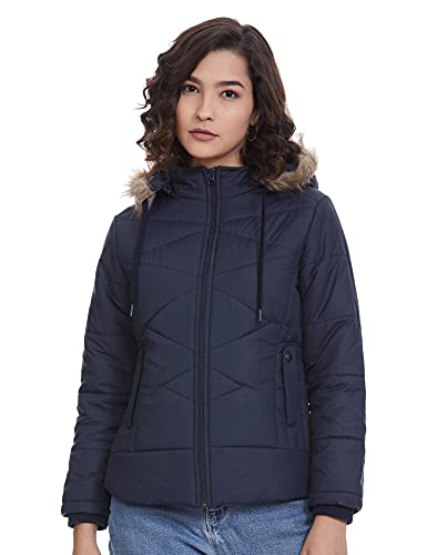 Qube By Fort Collins Women's Embellished Cape Jacket (39203_Blue_M_Blue_Medium)