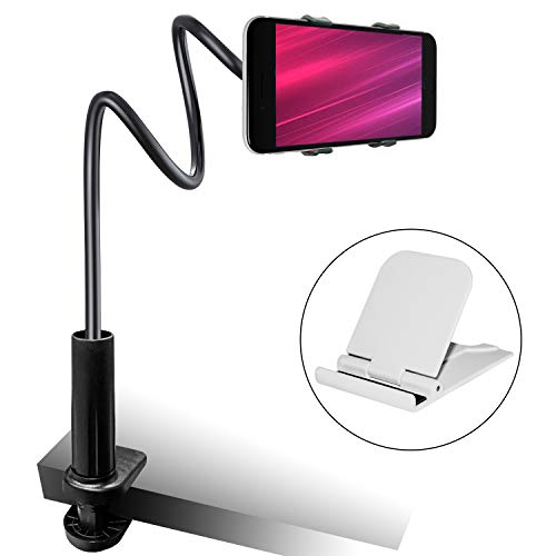 スマホアームスタンド スマホスタンド スマホホルダー携帯ホルダー 携帯スタンド 寝ながらスマホ 卓上ホルダー 寝ながらベット用スマホホルダー スマートフォン アーム携帯 寝ながらスマホ 360 回転 角度調整可能 グリップ式 土台強化 安定性 滑り止め すまほ 固定