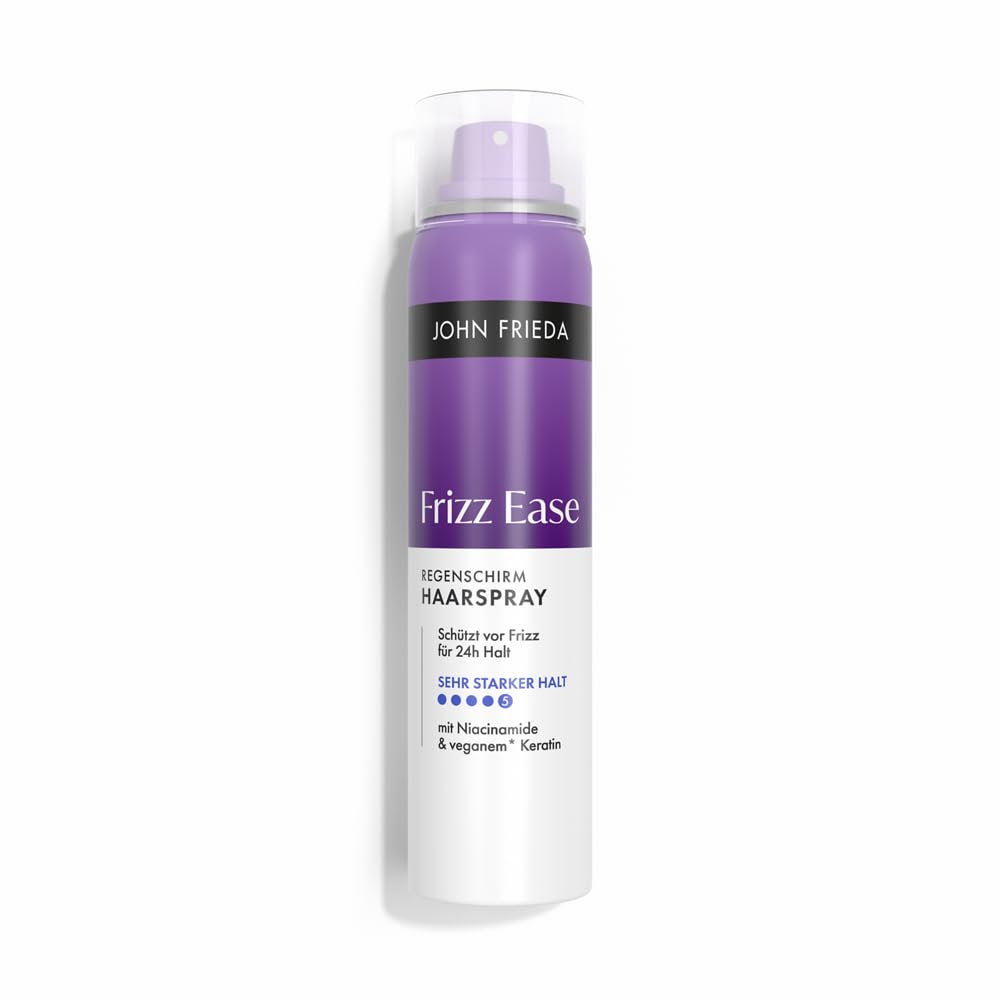 John Frieda Frizz Ease Regenschirm Haarspray – Inhalt: 75 ml – Haartyp: für alle Haartypen - Ideal zum Testen & für die Reise