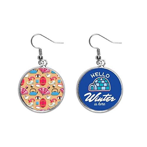 Pendientes de grulla japonesa para eventos de invierno y cenas elegantes de noche