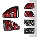 LED Tail Light Rear Lamp, 1 Pair Tail Lights Rear Lamp, For Toyota Land Cruiser Prado LC120 2003-06 2007 2008 2009