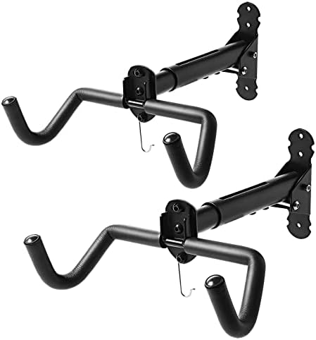 Gootus Bike Wall Mount Hanger - Horizontal Bicycle Indoor Storage Rack | Cycling Wall Mounted Holder Hook - Hang Your Road, Mountain or Hybrid Bikes in Garage or Home
