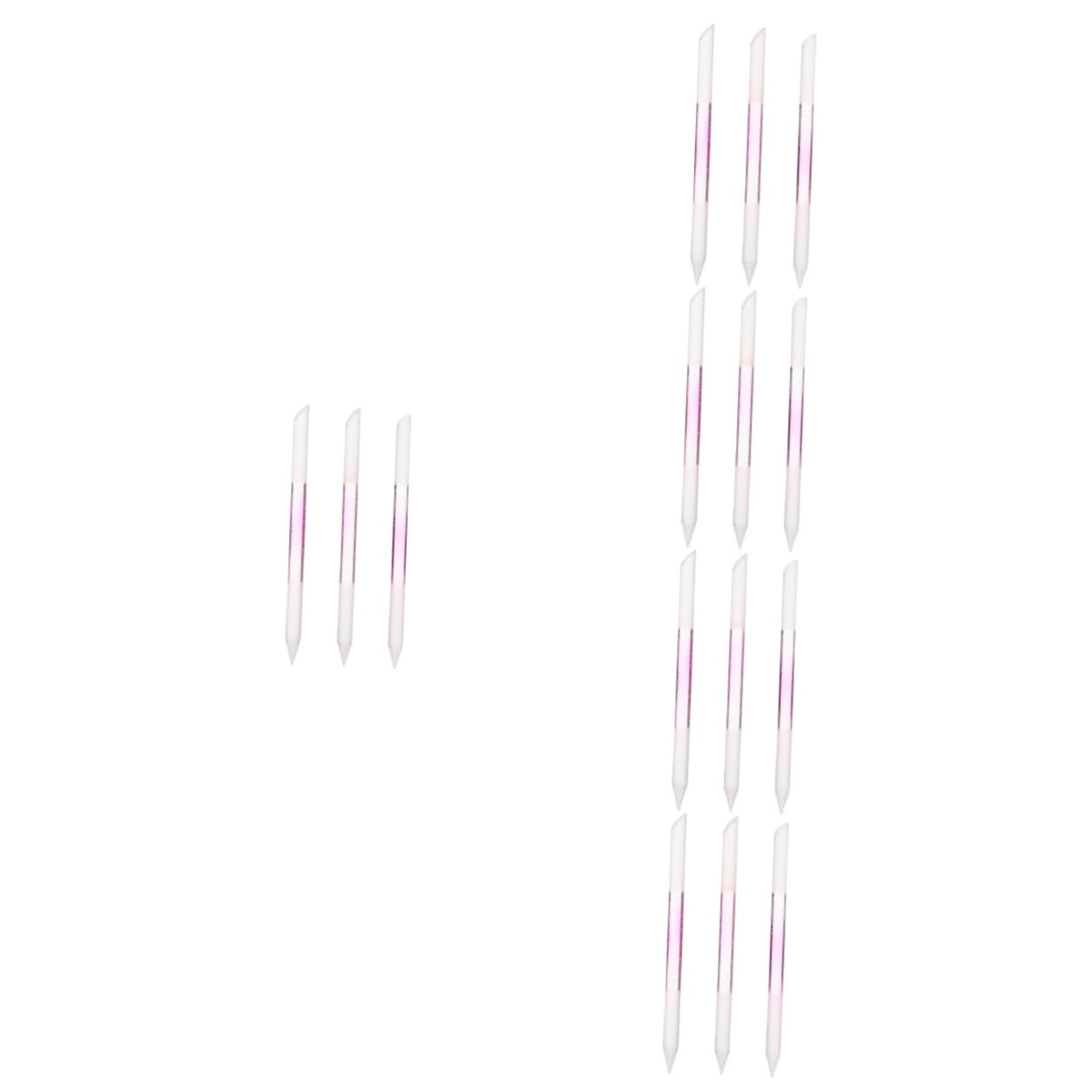 Healeved 15stücke Teiliges Glas-nagelfeilen Für Maniküre Hochwertige Polierfeilen Transparent Für Naturnägel Und Gelnägel Tragbar Und Leicht Zu Verwenden
