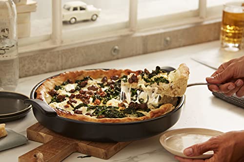 Emile Henry 12\" Deep Dish Pizza Pan | Charcoal