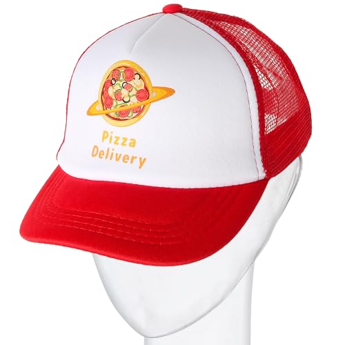 Disfraz infantil repartidor de pizza 3 piezas miniatura 2