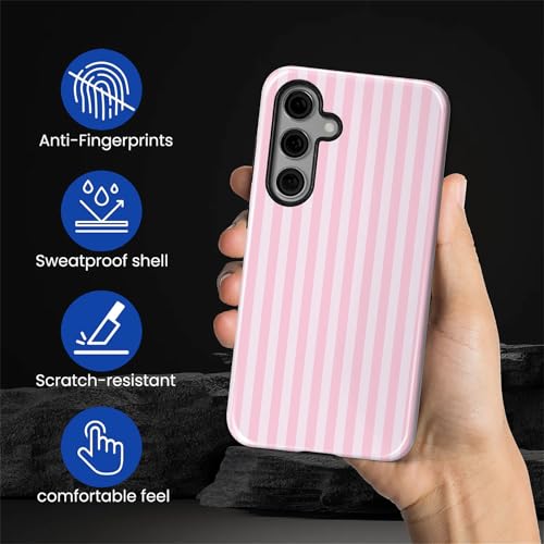 Coque Samsung S24 rigide silicone protection intégrale antichoc rose - 5