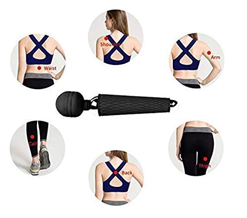 Massageador Muscular Relaxamento de Massagem Varinha Mágica Portátil 6000 Rpm USB Potente Seguro em