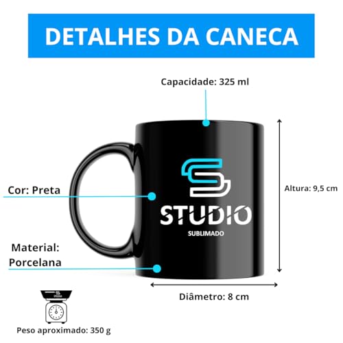 Caneca Xícara Porcelana Café Com Deus Pai Cristã Evangélica