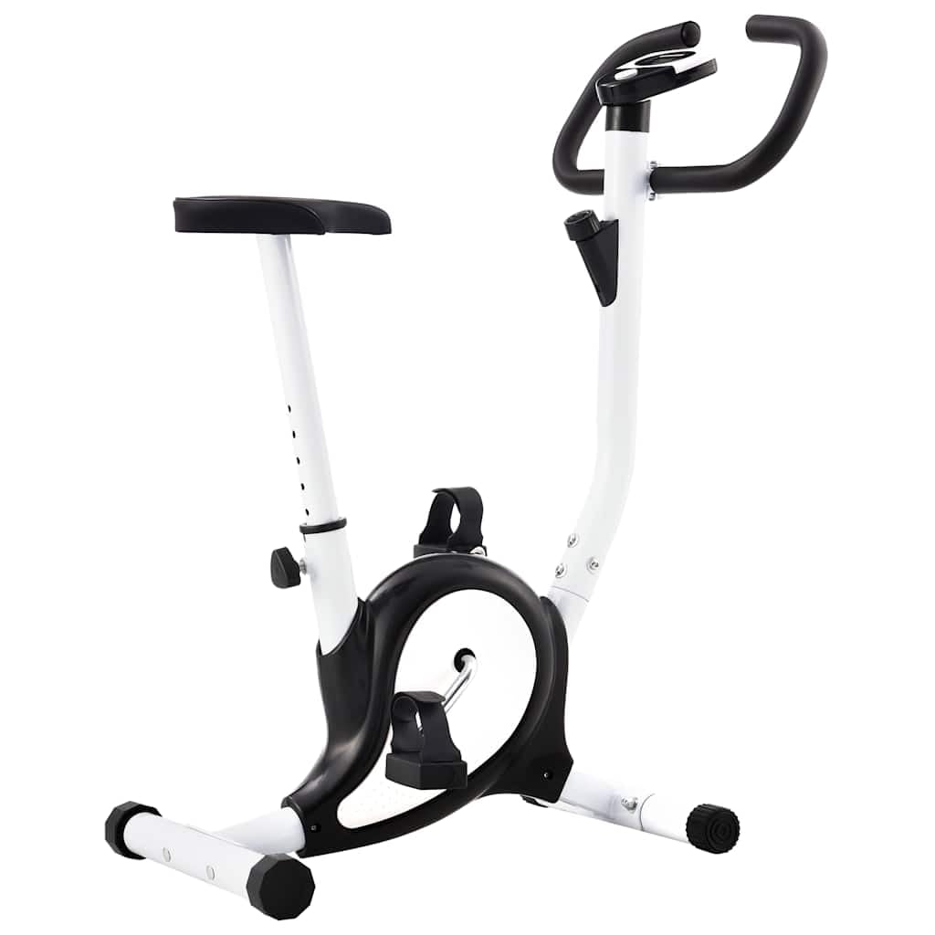 vidaXL Exercise Bike with Belt Resistance Hometrainer Home Cardio Bicycle GYM Workout Ergometer Machine Fitness Cardio Bike Sporting Equipment Black