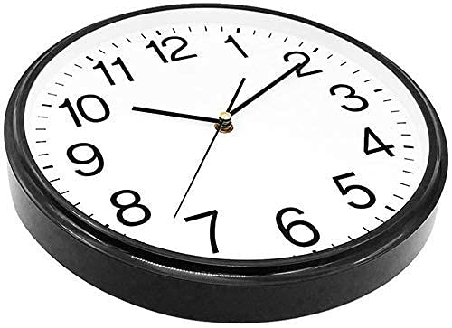 Horloge murale silencieuse pour chambre et salle de bain design épuré