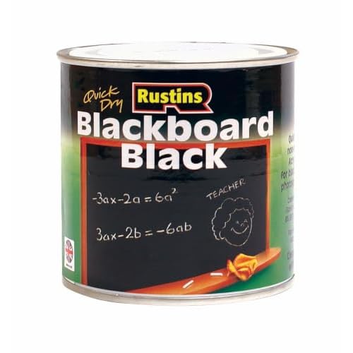 Rustins Quick Dry Blackboard Black Paint 100ml | 3.4 Fl. Oz.