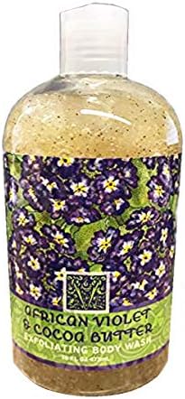 Greenwich BayExfoliating Body Wash, Enriched with Shea Butter, Blended with Loofah and Apricot Seed 16 oz (African Violet)
