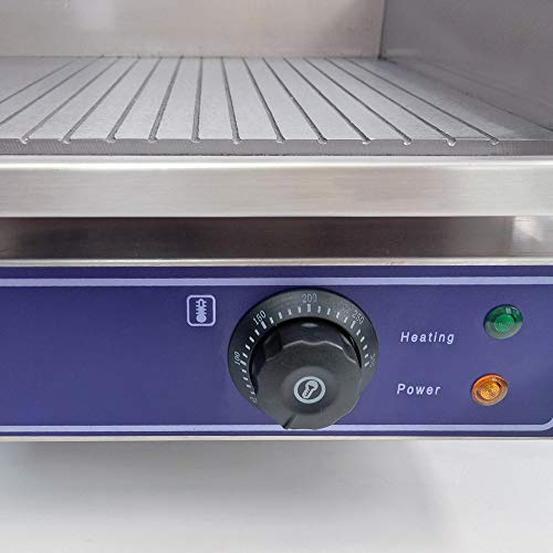 TAIMIKO Commercial Electric Griddle Flat Top Grill HotPlate Kitchen Grill CounterTop Stainless Steel Thermostatic Control 3000W 22" (Two Half Iron Plate) - Thumbnail 4