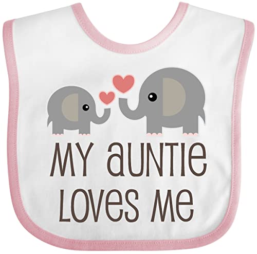 inktastic My Auntie Loves Me Baby Bib
