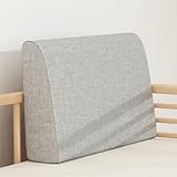 M Mute Touch Cojín de respaldo de espuma de alta densidad con funda de lino para aliviar el dolor de espalda,