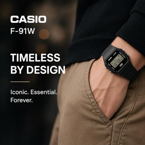 Casio F-91WB Series | Men's Digital Watch | Environmentally Friendly Bio-Based Resin | Alarm | Date Indicator | 7-Year Battery - image 2
