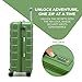 Hard Shell PC Carry on Cabin Approved 20'' Lightweight Suitcase Luggage Trolley with 4 Spinner Wheels TSA Combination Lock Suitcase Approved by Over 100+ Airlines (Green)