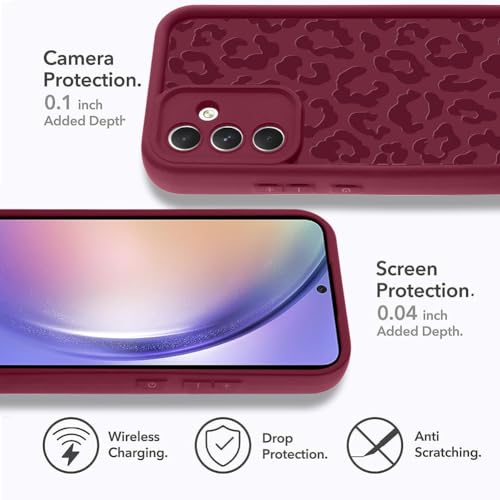 MOWIME Case Compatible with Samsung Galaxy A54 5G, Wine Red by MOWIME - Used condition - Image 4