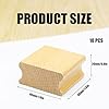 10 Pack Blank Wood Rubber Stamp Mounts, 40x40mm Blank Hard Wood Stamp Mounts for Crafts DIY Making, Scrapbooking Crafts, Engraved Meticulously Carved Patterns #1