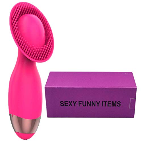 Escova Estimuladora Recarregável Vibrador Com 10 Modos De Vibrações Em Silicone 14,3 X 4,5 Cm