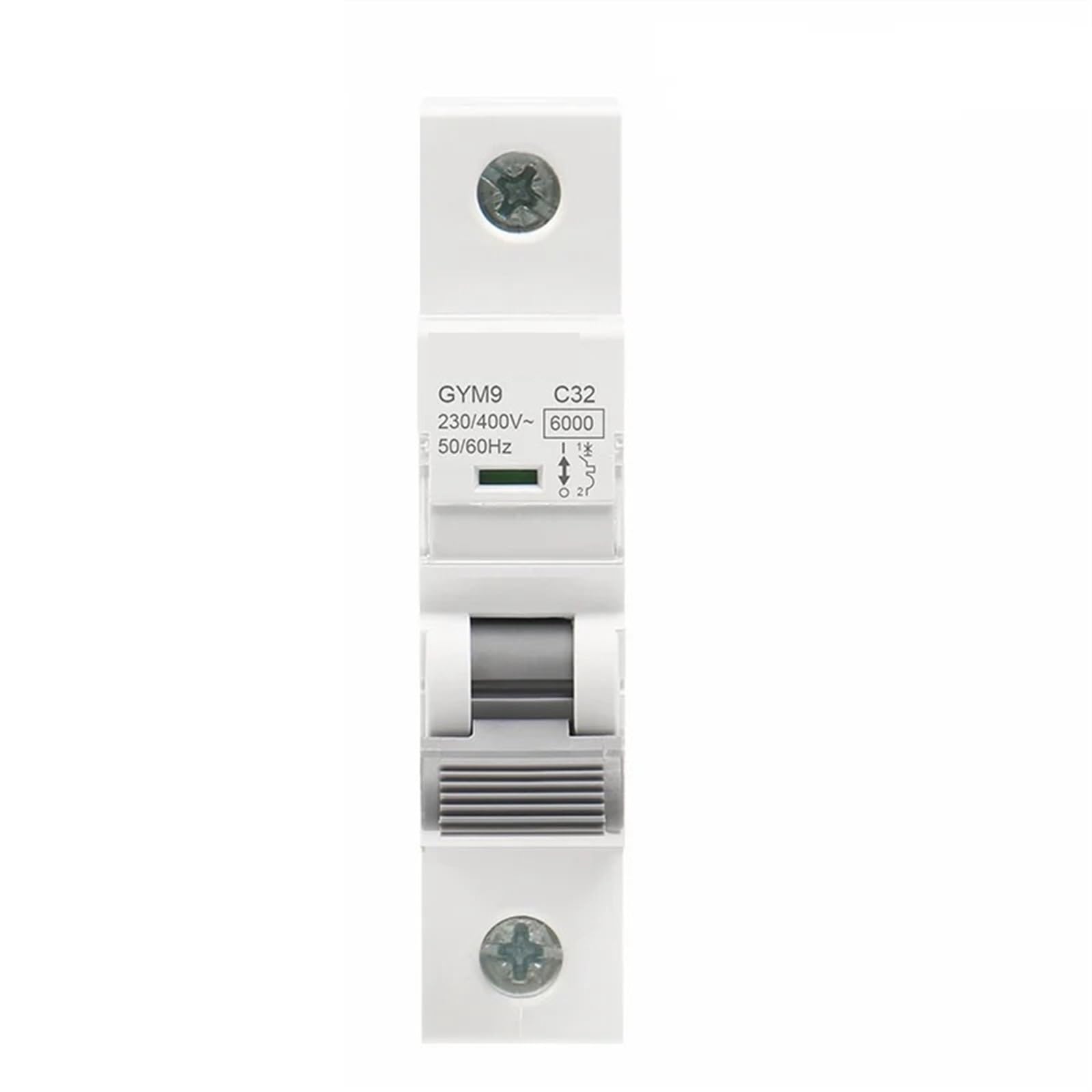 GYM9 1P MCB 6A-63A Din Rail 220V 400V disjoncteur AC Type 6KA capacité de coupure courbe C 1 pièces(63A)