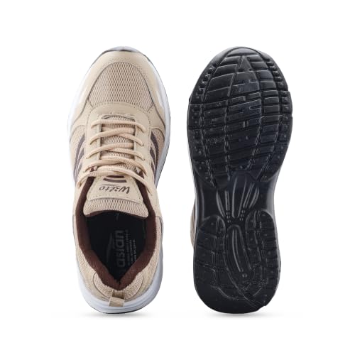 Image of ASIAN Wonder-21 Men's Running Shoes | Lace-Up Shoes with Lightweight Mesh Upper | Cushioned Comfort & Durable Grip for Daily Use