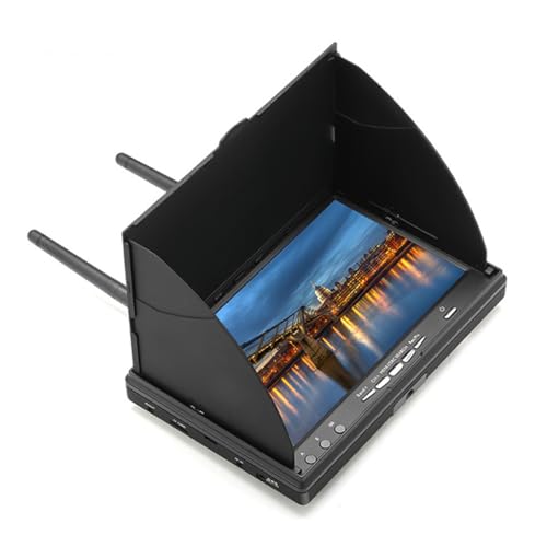 5.8G 40CH 7 Pouces LCD Écran FPV Moniteur avec Fonction DVR 800x480 Double Diversité Récepteur pour FPV RC Drone Quadcopter Multicopter