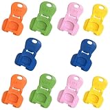 Soda Can Opener Set, 10PCS Easy Tab Opener and Drink Protector with Reusable Complete-Cover Plastic Can Toppers, Fits Coke, Beer & Aluminum Beverage Cans, 5 Colors Lids for Party, BBQ, Camping