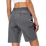 Women's Lightweight Hiking Cargo Shorts Quick Dry Athletic Shorts for Camping Travel Golf with Zipper Pockets Water Resistant - Image 3
