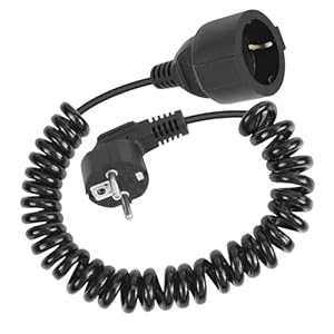 Eonvic Spiralny Przedłużacz Schuko 0,6-2m