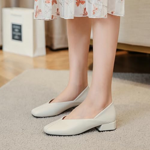 Niction PU Leather Flats for Women Casual Round Toe Flat Shoes Mary Jane Ballet Flats Shoes Cute Trendy Comfortable Dressy Work Flat 20252