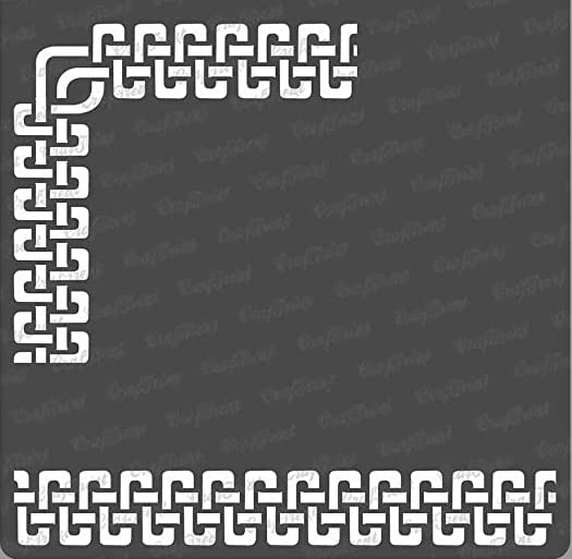 Wiederverwendbare Damast-Bordüren-Schablone Von CrafTreat – 7,6x30,5cm, Für Wände & Möbel