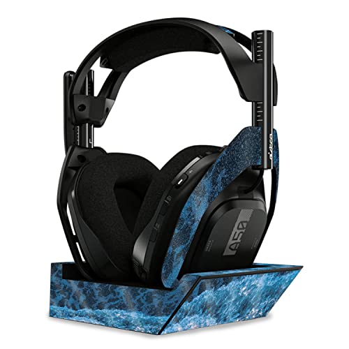 Image of MightySkins Glossy Glitter Skin Compatible with Astro A50 Wireless Headphones + Base Station (Gen 4) - Ocean Waves | Protective, Durable High-Gloss Glitter Finish | Easy to Apply | Made in The USA