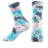 OIXEYA 1 Paia Calzini Antiscivolo Pilates Donna Calze Yoga Taglia 36-42 Danza Classica Dimensioni Sportive Non Slippery per L