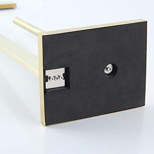 Gerzwy Sus 304 Stainless Steel Toilet Paper Holder Free Standing With Reserve, Lavatory Tissue Roll Holder Floor Stand Storage Brushed Gold Finish Dzy004-Bz #TOP7