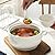 GFHVDC ceramic soup tureen with glass lid White Ceramic Round Tureen, Ceramic Tureen with Glass Lid and Ladle, Heat-resistant Premium Ceramic Bowls Lid Cooking Soup for Home Office College Dorm,7.5 in