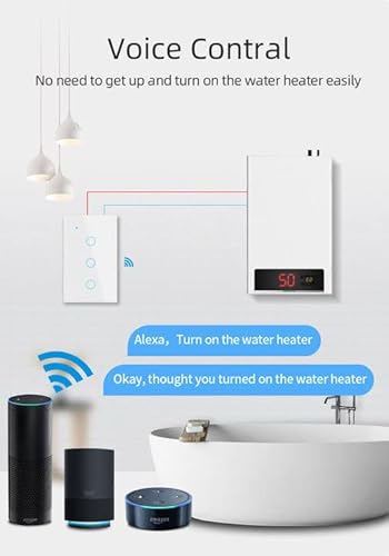 Homekit Wifi Smart Wall Touch Switch Light Switch Glass Panel Wireless Remote Control With Timer Function Support Apple Homekit, Amazon Alexa And Google Assistant No Hub Required White 1 Gang #TOP2