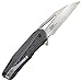 CRKT Raikiri Folding Pocket Knife: Plain Edge Folder with Liner Lock, Field Strip Technology, Everyday Carry Folded Knife with Flipper Opening, and Satin Blade Finish 5040