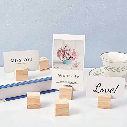 Porte-Cartes en Bois Stable pour Numéro de Table et Menu